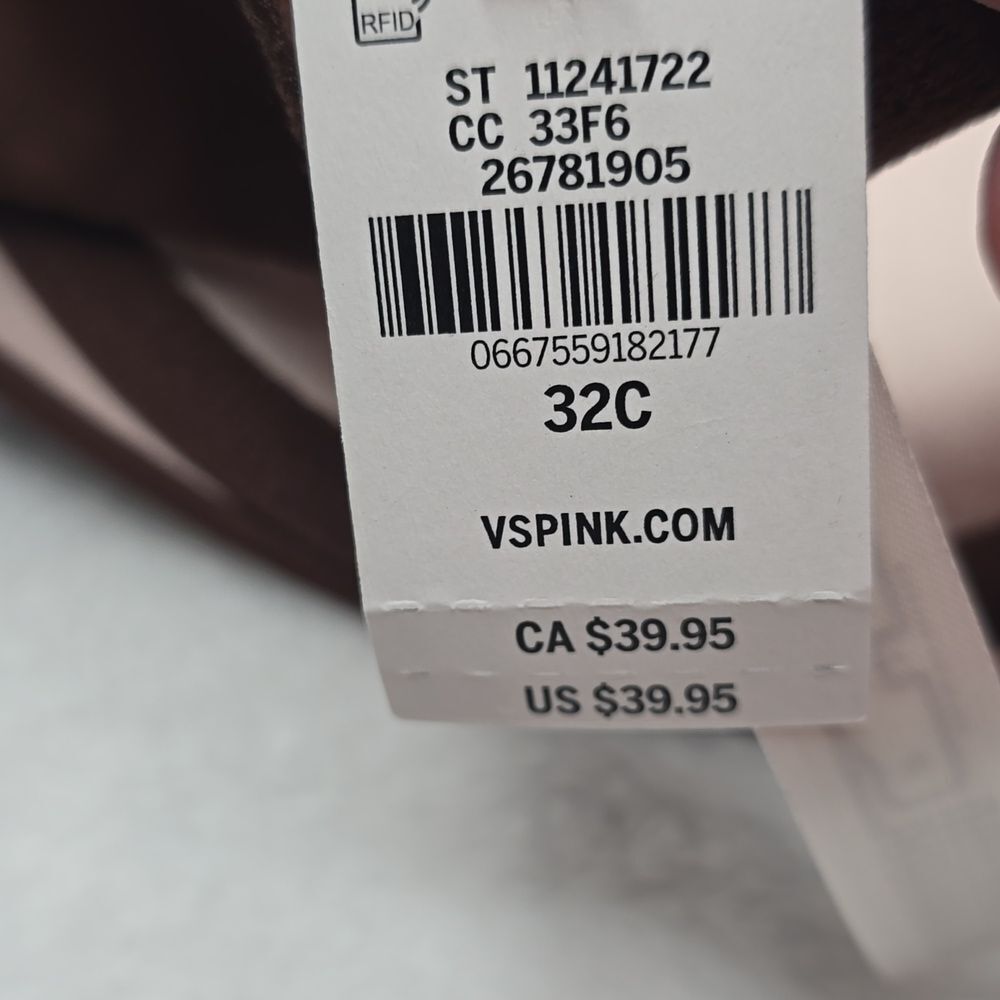 3277 NWT Victoria's Secret PINK Wear Everywhere Push-Up Strapless Bra Sz 32C - Picture 6 of 7